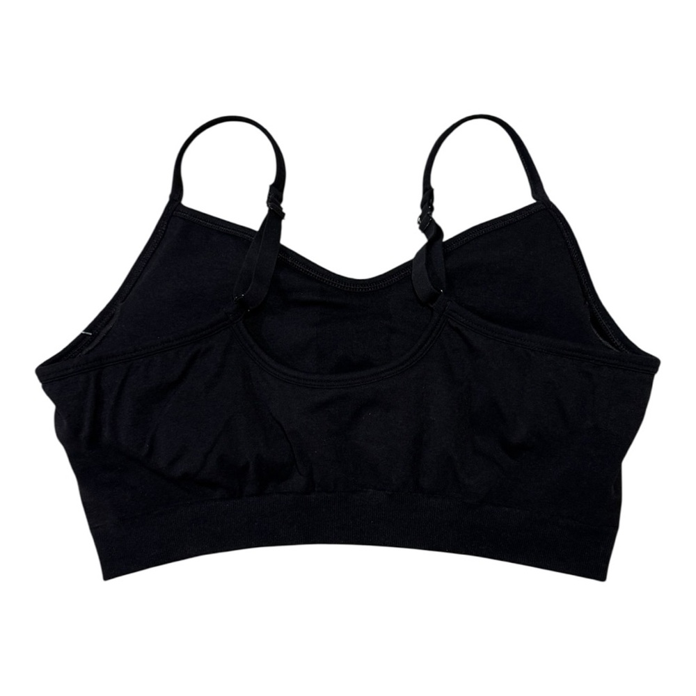 ATHLETA RENEW Seamless Bra Black size Medium D/DD NEW Lounge Yoga Active - Picture 4 of 5